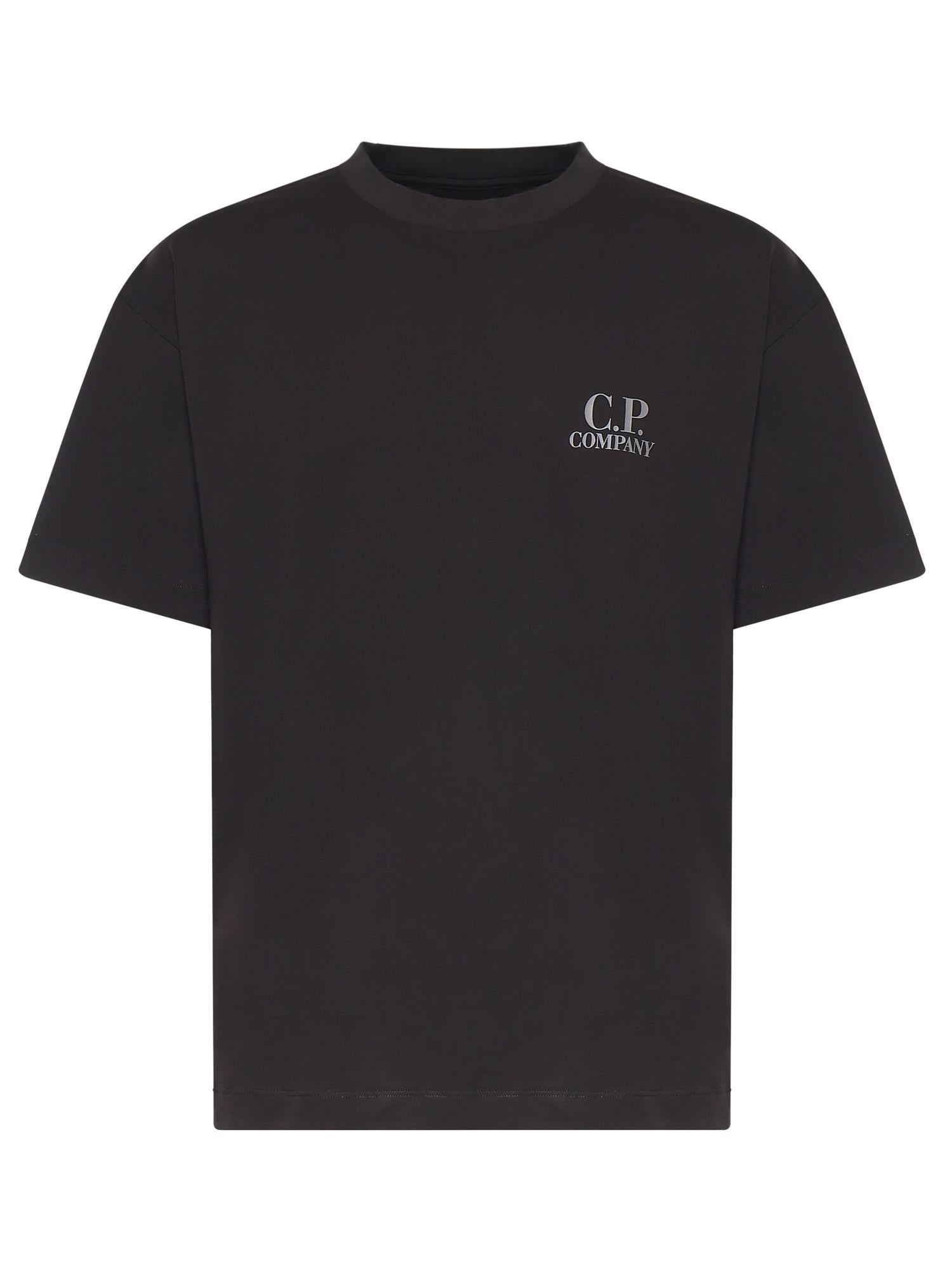 T-shirt in jersey di cotone con logo 20CMTS086A 005100W999 C.P. COMPANY 