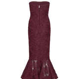 Abito midi in mesh con volant 116275 741 ROTATE 
