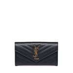Portafoglio Cassandre matelassé in pelle 372264 BOW011000 SAINT LAURENT 