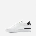Sneakers King1 in pelle con inserto effetto coccodrillo pe 2021 KING1 -WHITE/GOLD GIULIANO GALIANO 