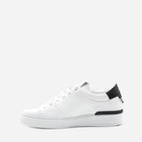 Sneakers King1 in pelle con inserto effetto coccodrillo pe 2021 KING1 -WHITE/GOLD GIULIANO GALIANO 
