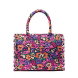 Borsa shopper in cotone con logo 106673 A3B5YA2Q PINKO 
