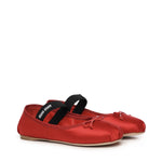 Ballerine in raso con logo 5F794D QU6F0011 MIU MIU 