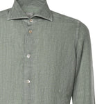 Camicia Dandy in lino M75CAMH11TET0I026 07NN ELEVENTY 