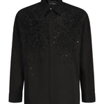 Camicia Tavaria con ricami e paillettes RMP25233CA BLACK JOHN RICHMOND 