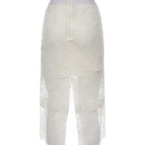 Gonna midi in pizzo con spacchetti 106664 A381Z05 PINKO 