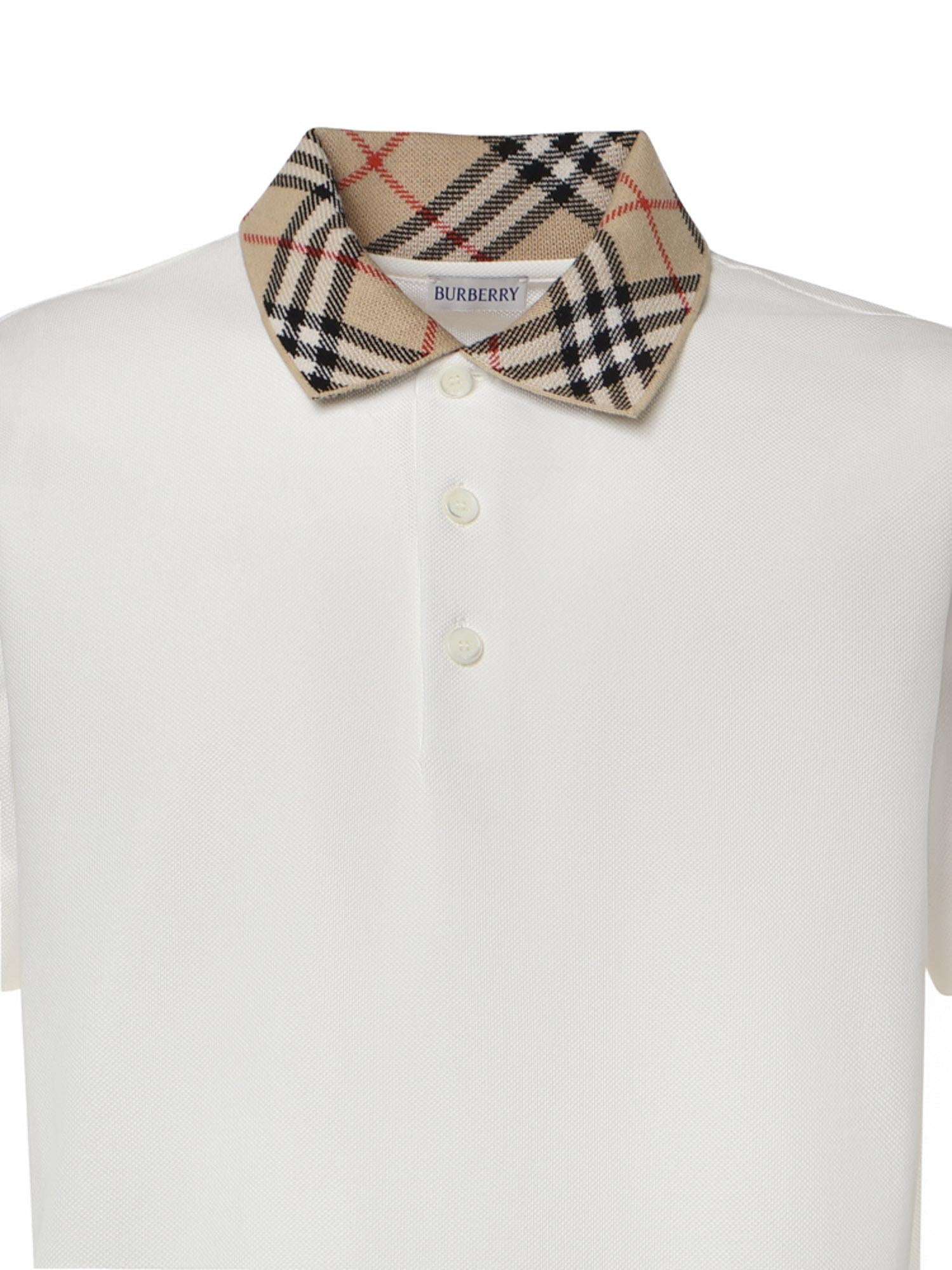 Polo in cotone<BR/> 8126966 B7078 BURBERRY 