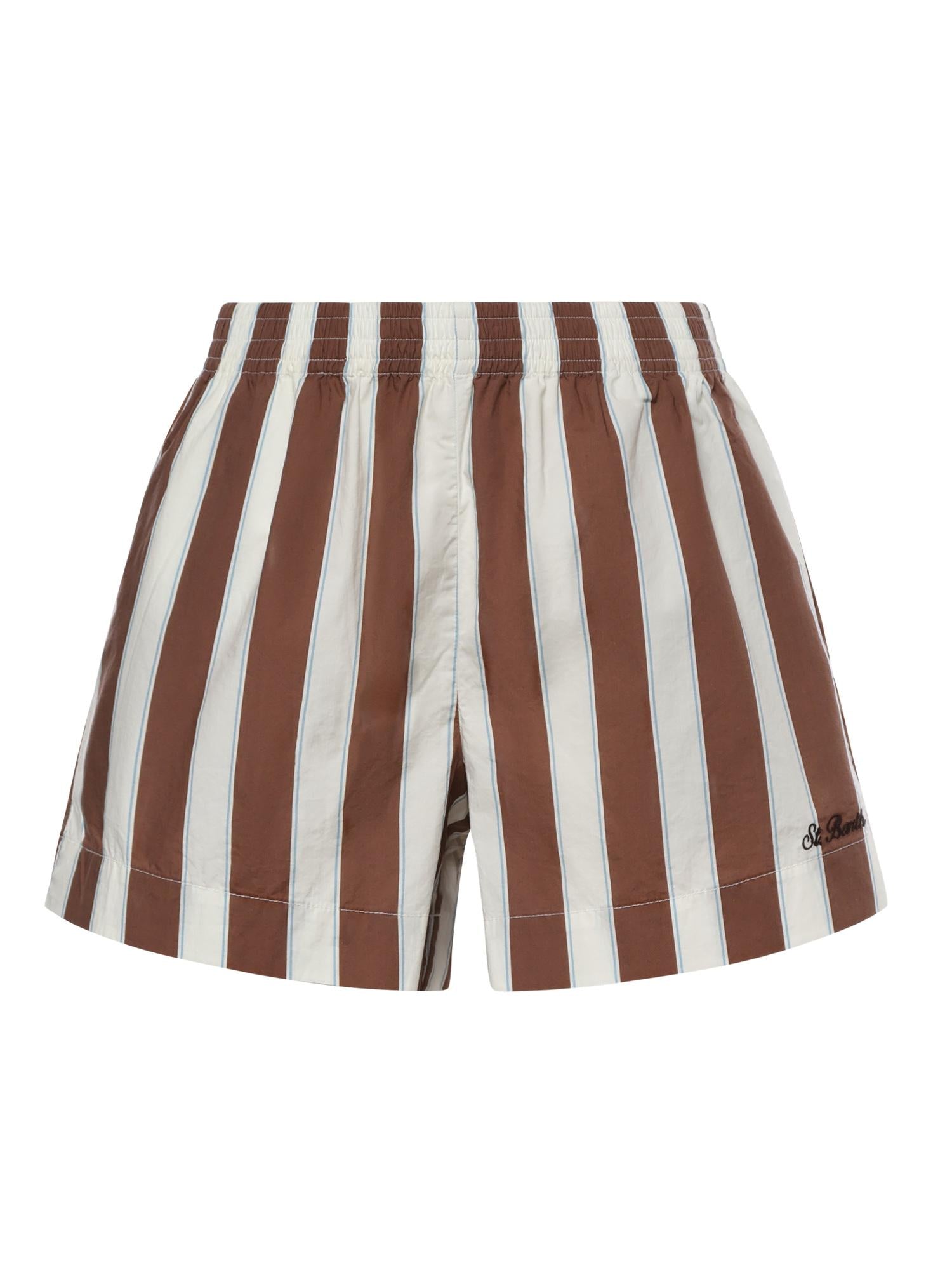 Shorts in cotone a righe MEA002 01418L MC2 SAINT BARTH 