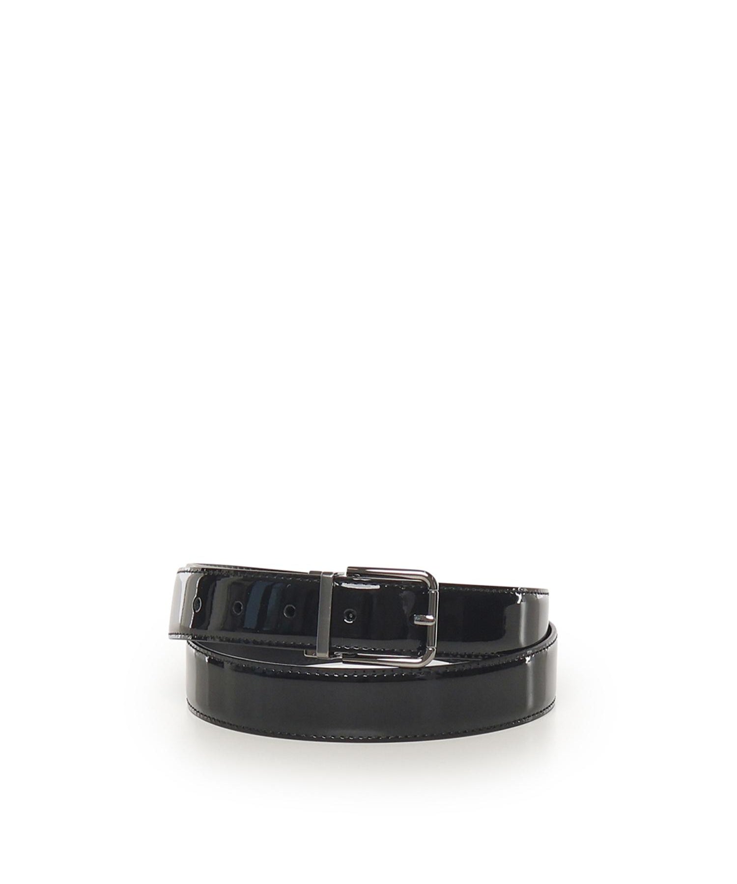 Cintura in pelle di vitello verniciata BC4703 A115380999 DOLCE & GABBANA 