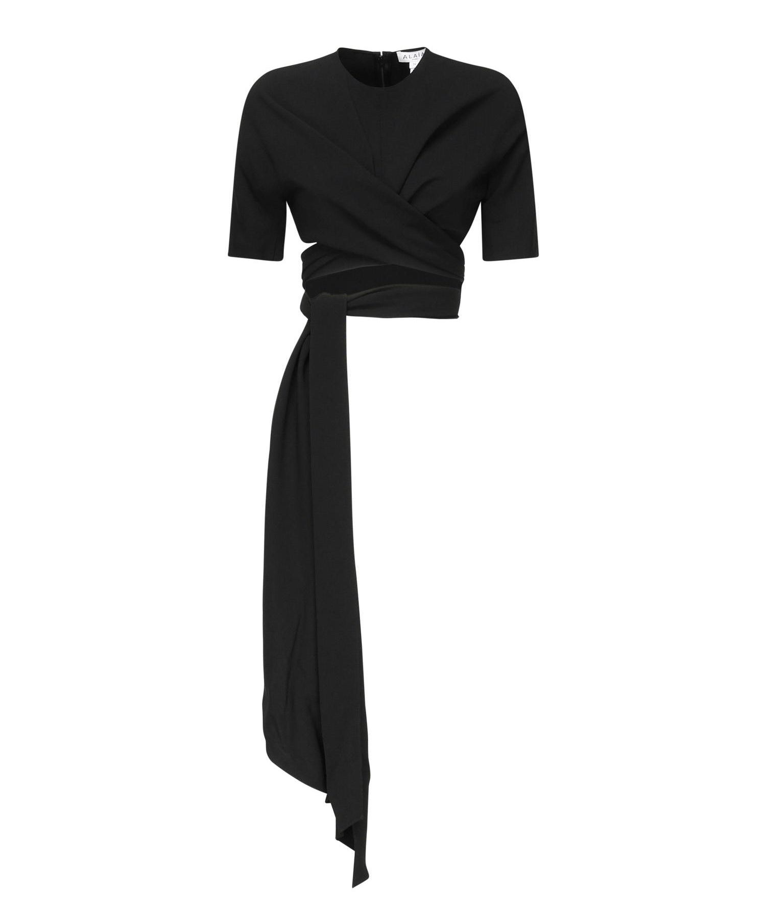 Top in crêpe di misto viscosa AA9H1250W071B 995 ALAIA 