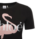 T-shirt in jersey di cotone con logo CH26SJH08194 070 CHLOÉ 