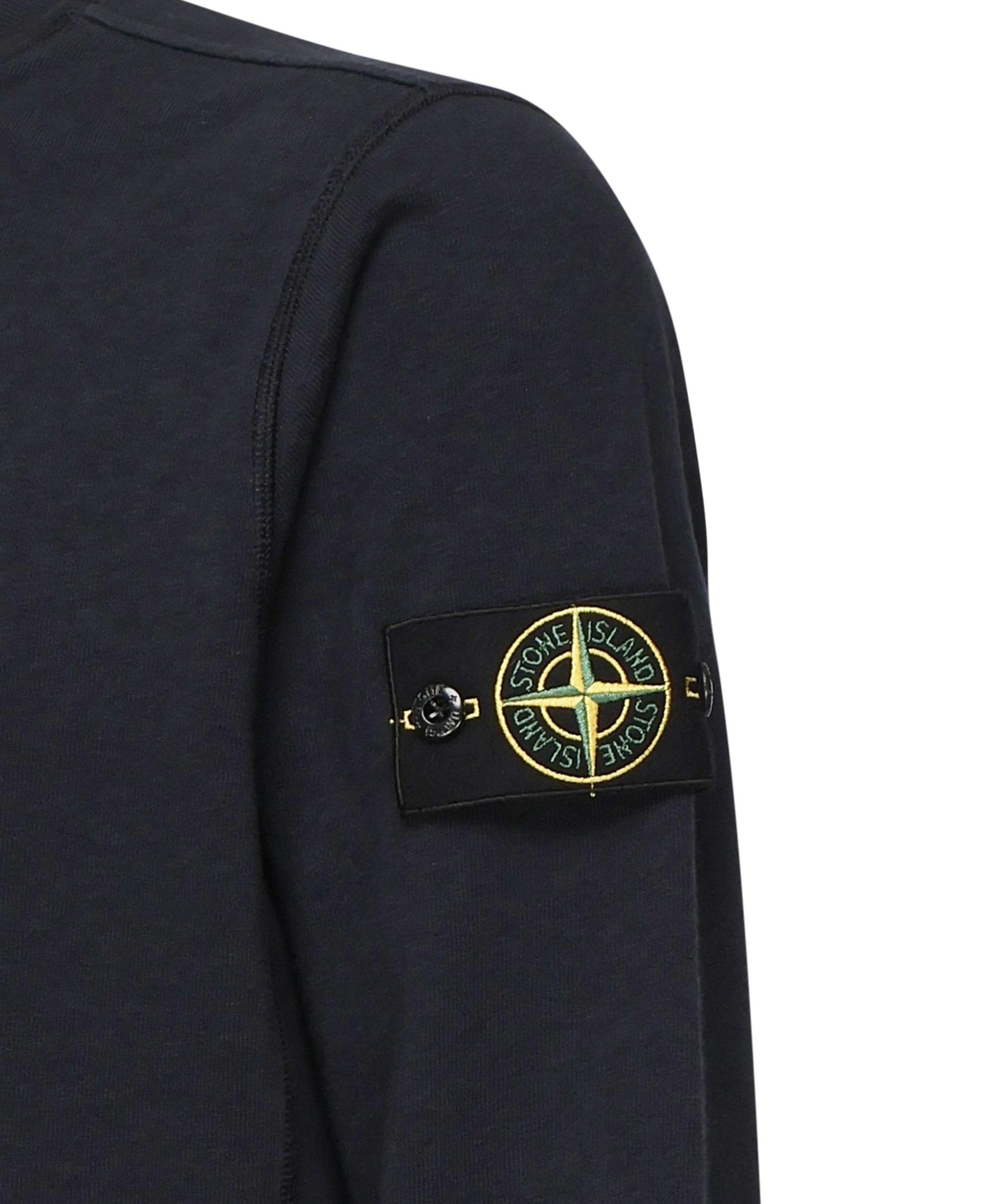 Felpa girocollo con effetto fiammato<BR/> K1S156100020 S0060V0020 STONE ISLAND 