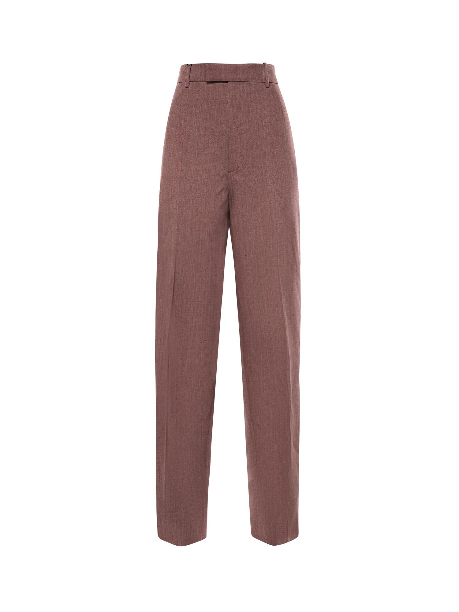 Pantaloni in lana e lino 856110 V6DL05117 BOTTEGA VENETA 