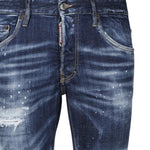 Jeans skater in denim stressed S74LB1556 S30664470 DSQUARED2 