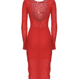 Abito in pizzo con schiena scoperta 105227 A2M5RA1 PINKO 