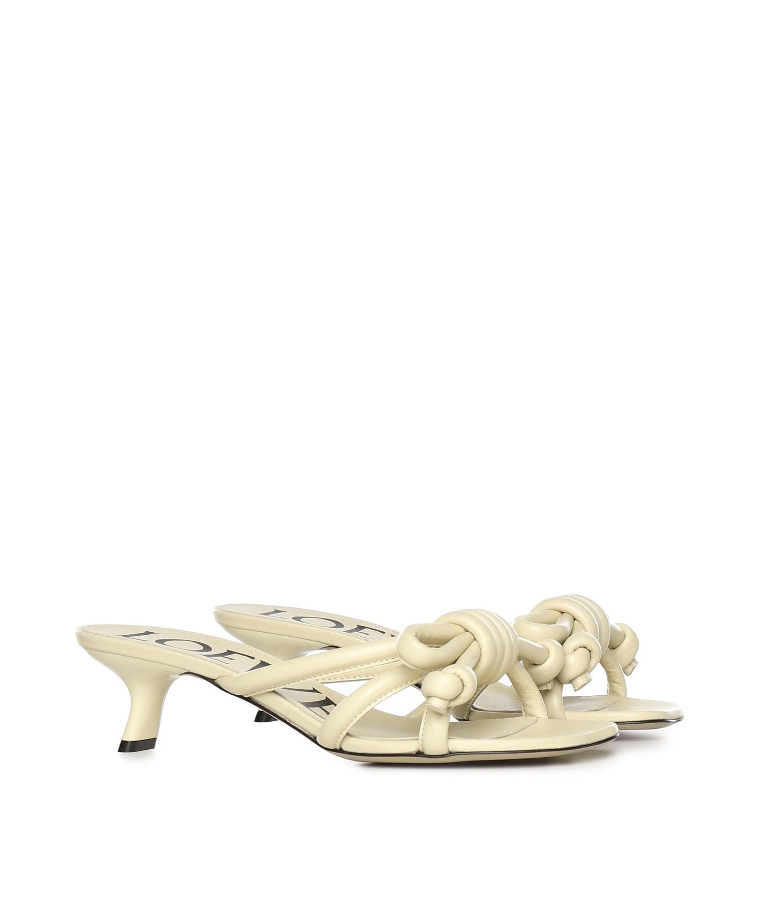 Sandalo Flamenco Knot in pelle LLSP465X10 8020 LOEWE 