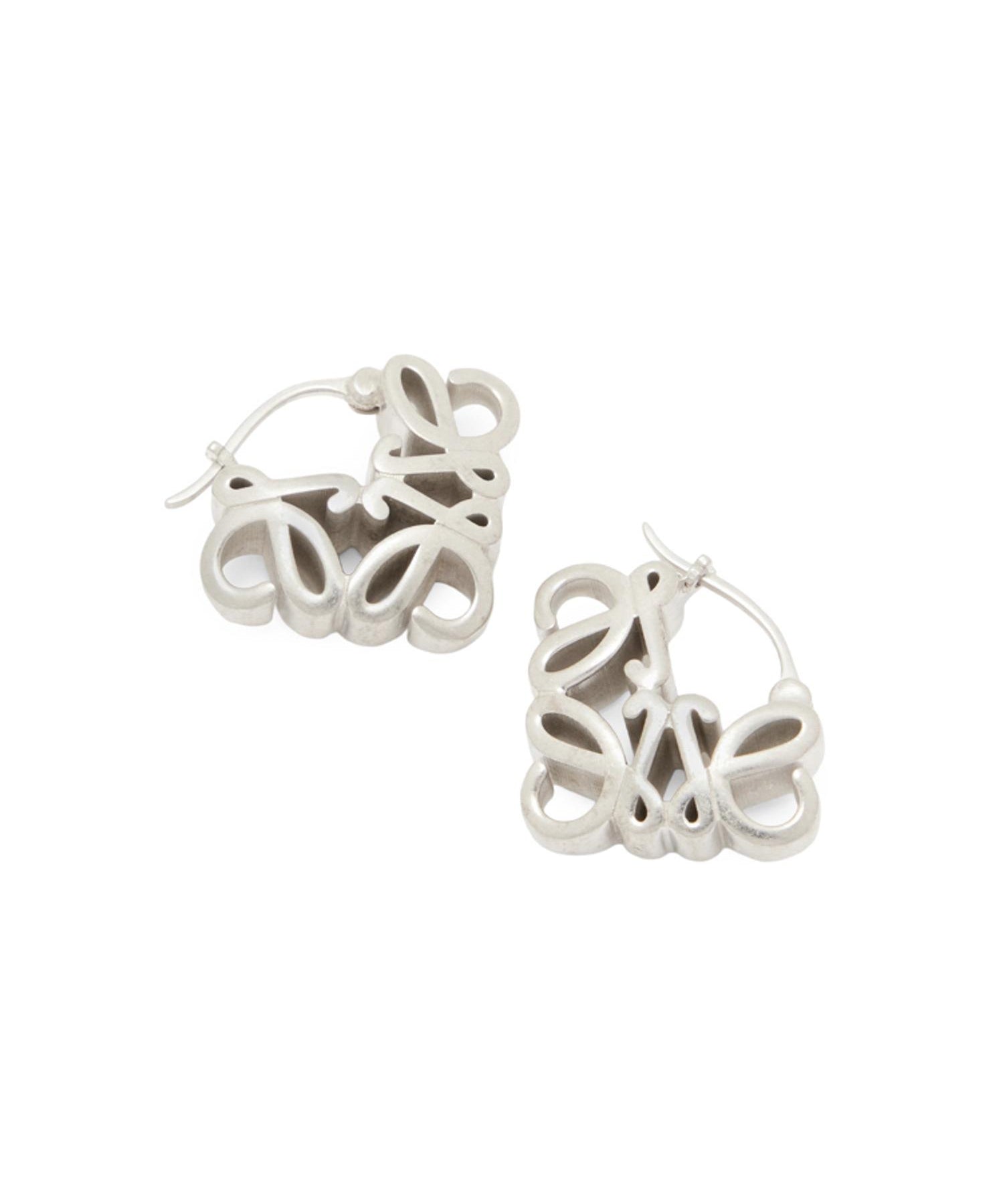 Orecchini a cerchio Anagram Bombé in argento sterling J821239X48 1160 LOEWE 