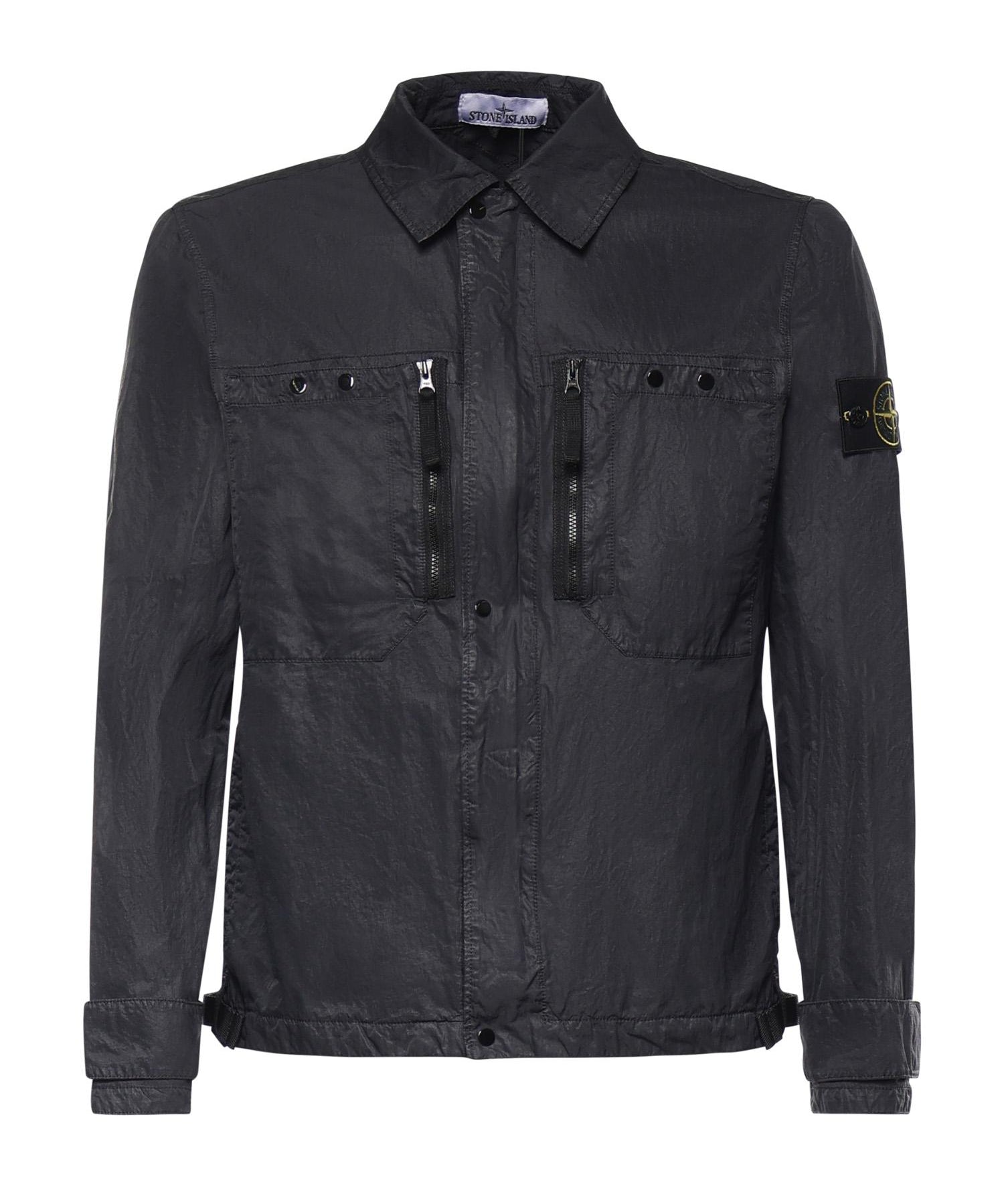 Overshirt in nylon con logo L1S151200020 S0351V0020 STONE ISLAND 
