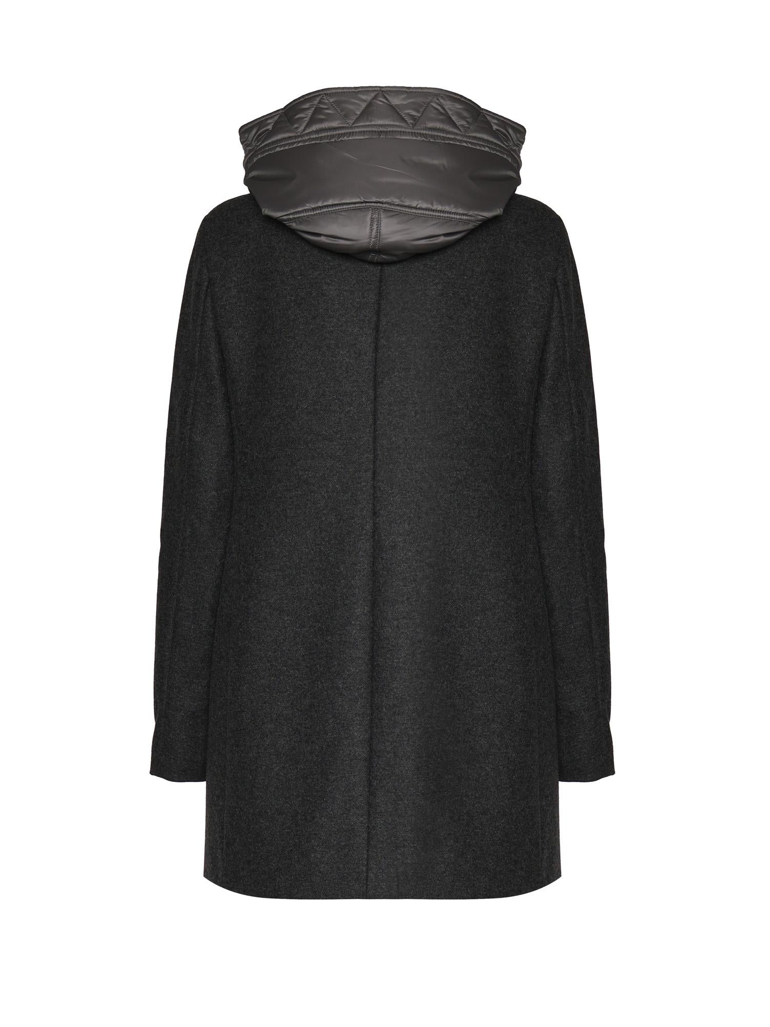 Toggle Coat in panno di lana mélange<BR/> NAW59513430XMY B803 FAY 