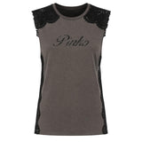 Canotta in jersey con logo 106562 A383L64 PINKO 