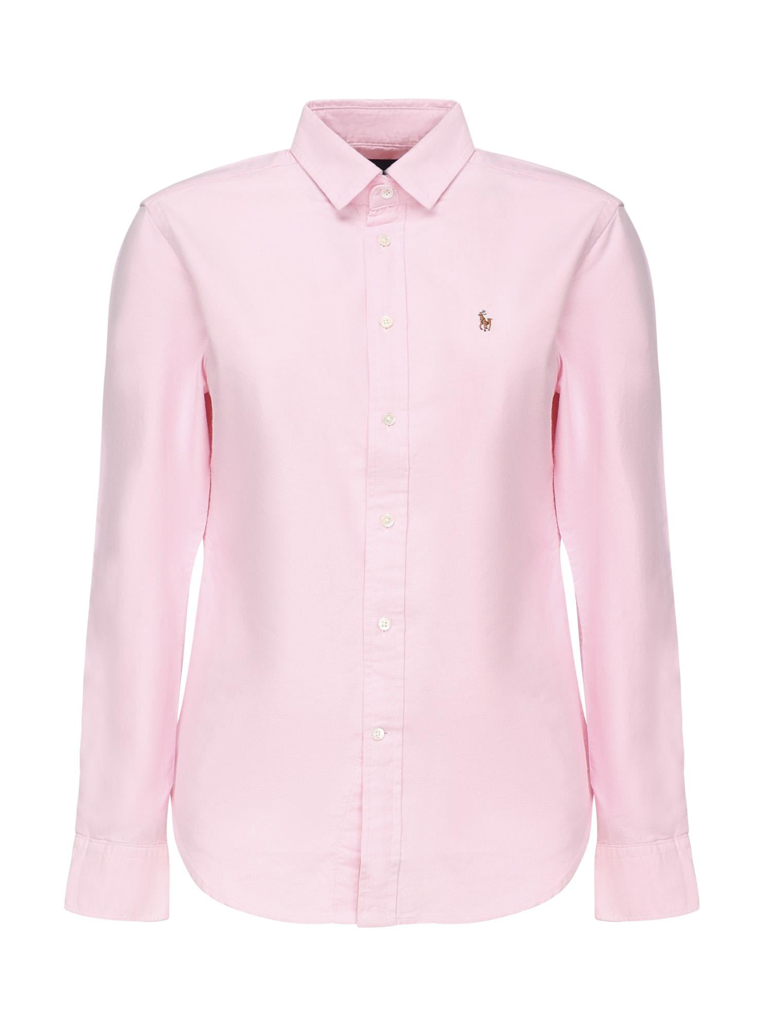 Camicia Oxford con logo<BR/> 211891377 002 POLO RALPH LAUREN 
