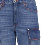 Jeans cargo retrò in denim di cotone 6D0246 3SPH584141 STELLA McCARTNEY 