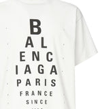 T-shirt Optical oversize 811688 TRVU69081 BALENCIAGA 