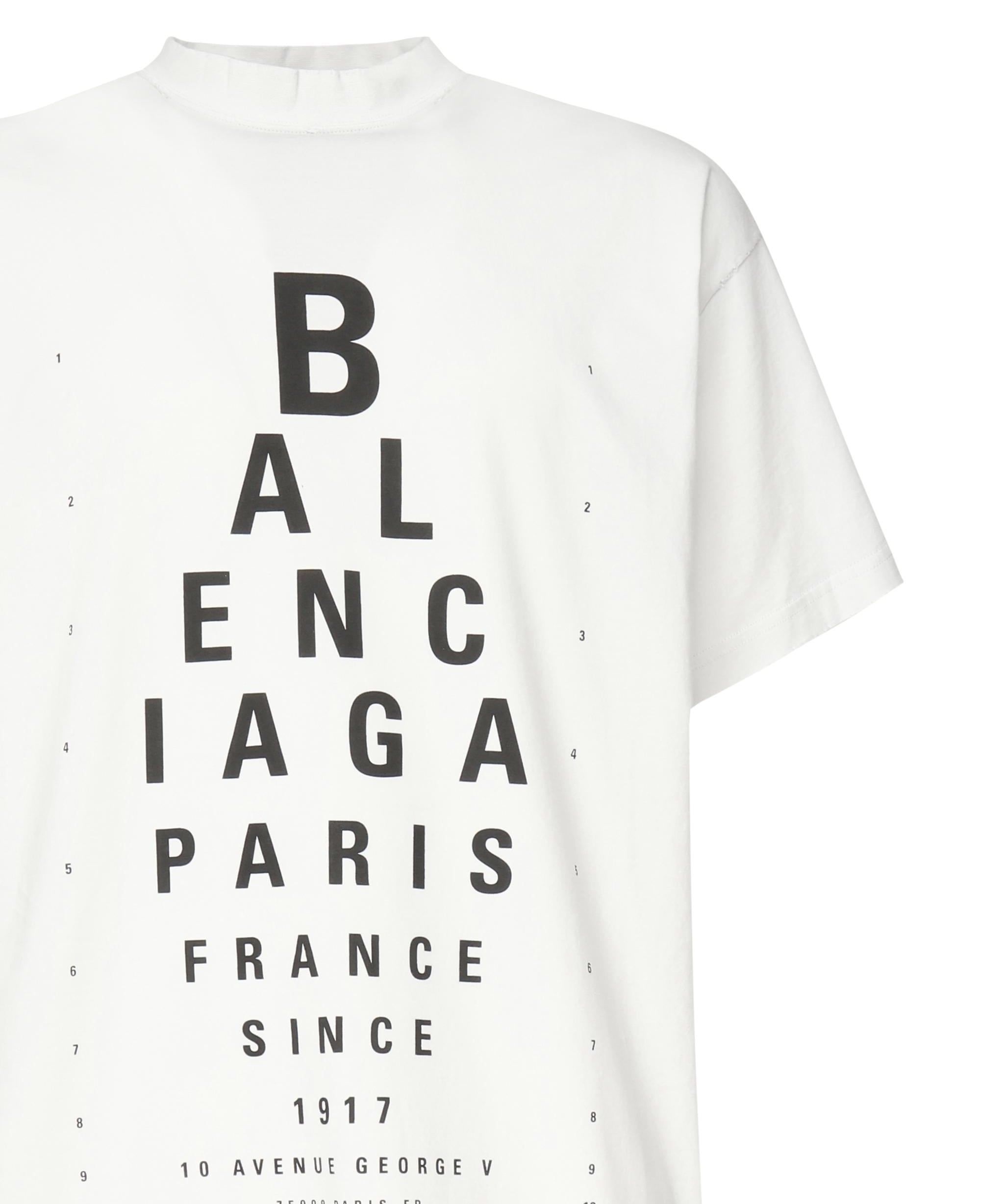 T-shirt Optical oversize 811688 TRVU69081 BALENCIAGA 