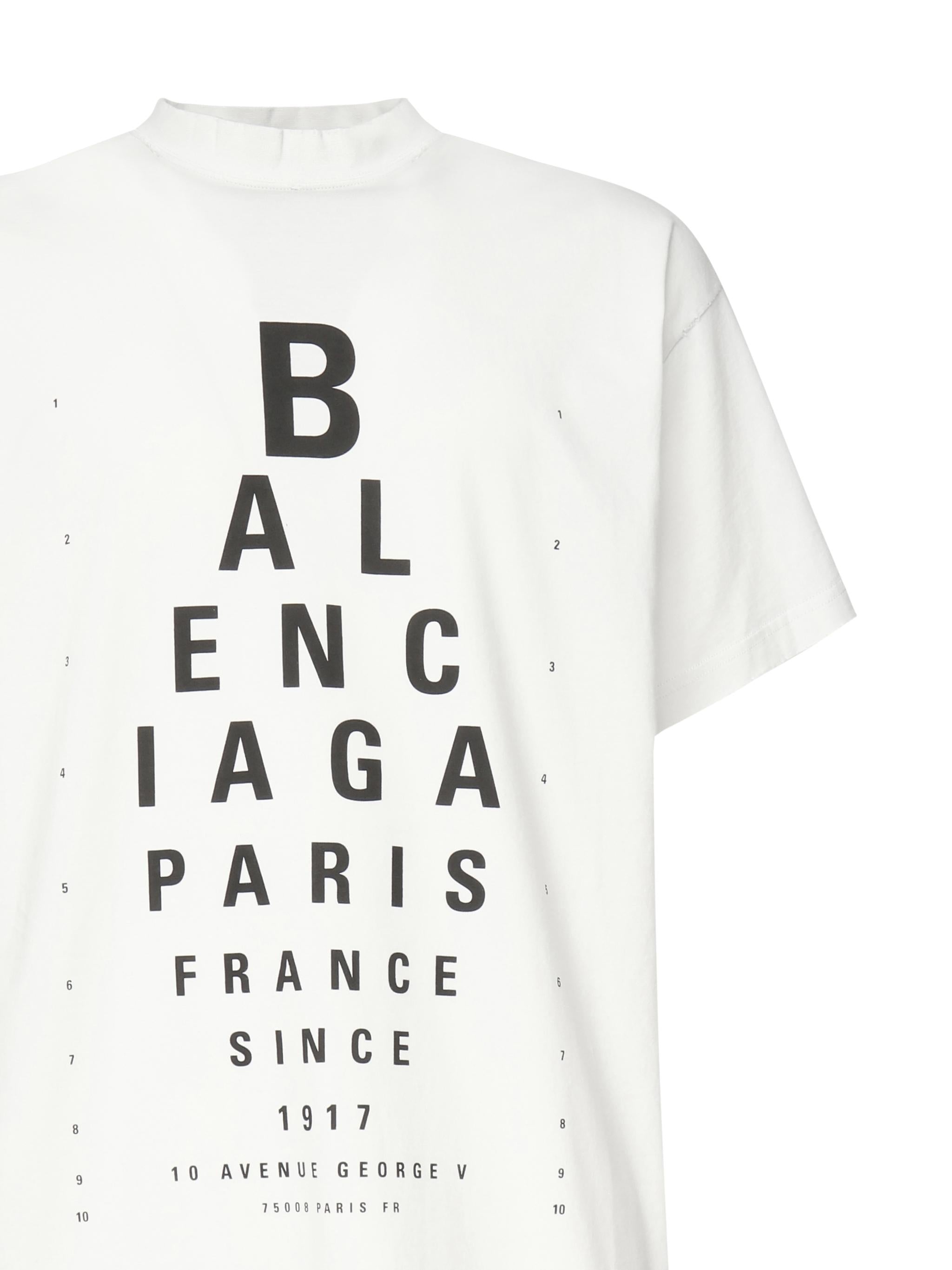 T-shirt Optical oversize 811688 TRVU69081 BALENCIAGA 