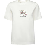 T-shirt in cotone Check con EKD 8118964 B7078 BURBERRY 