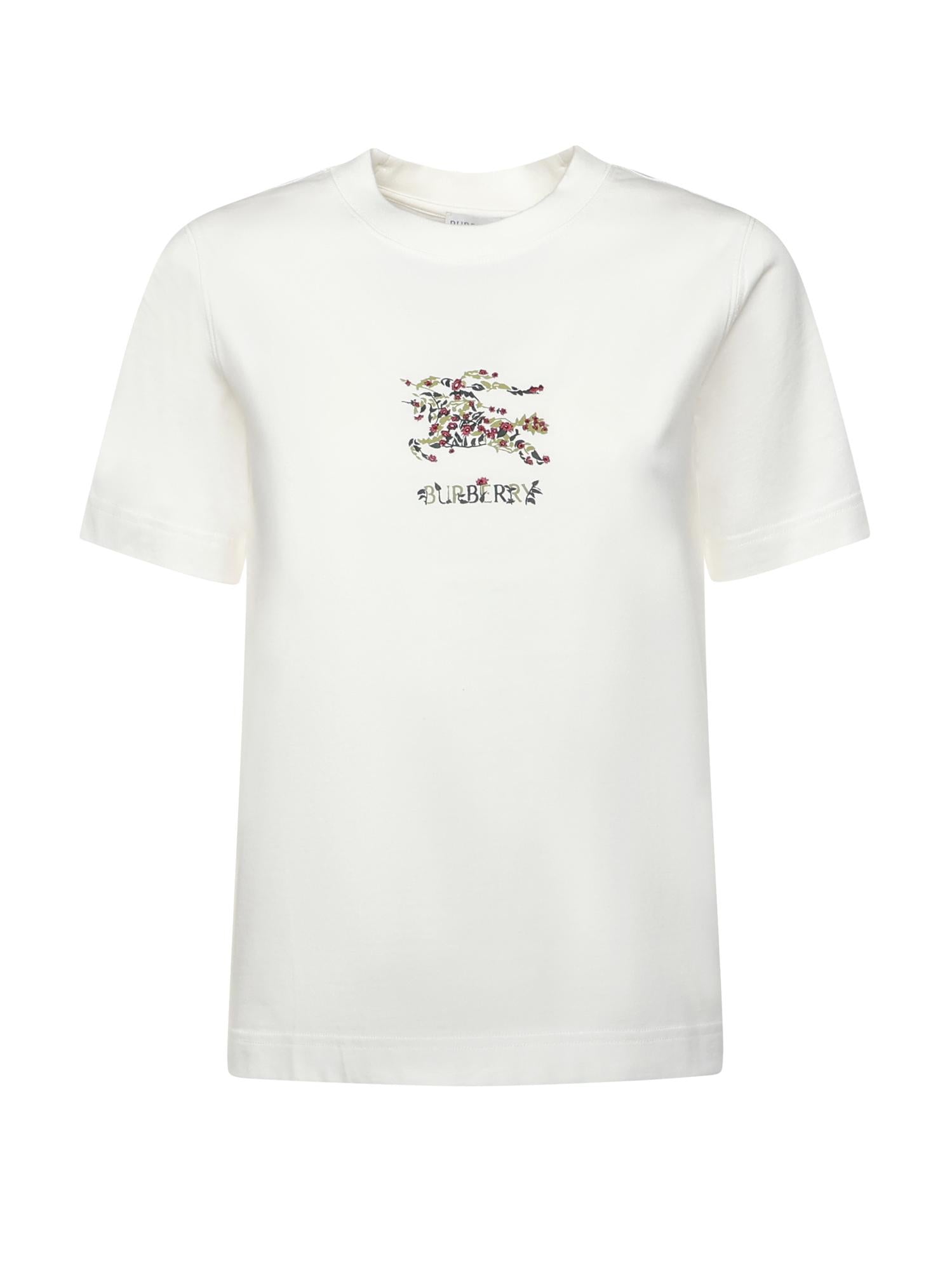 T-shirt in cotone Check con EKD 8118964 B7078 BURBERRY 