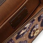 Borsa piccola a spalla Valentino Garavani Locò ricamata animalier 8W0B0K53 YHUFJY VALENTINO GARAVANI 
