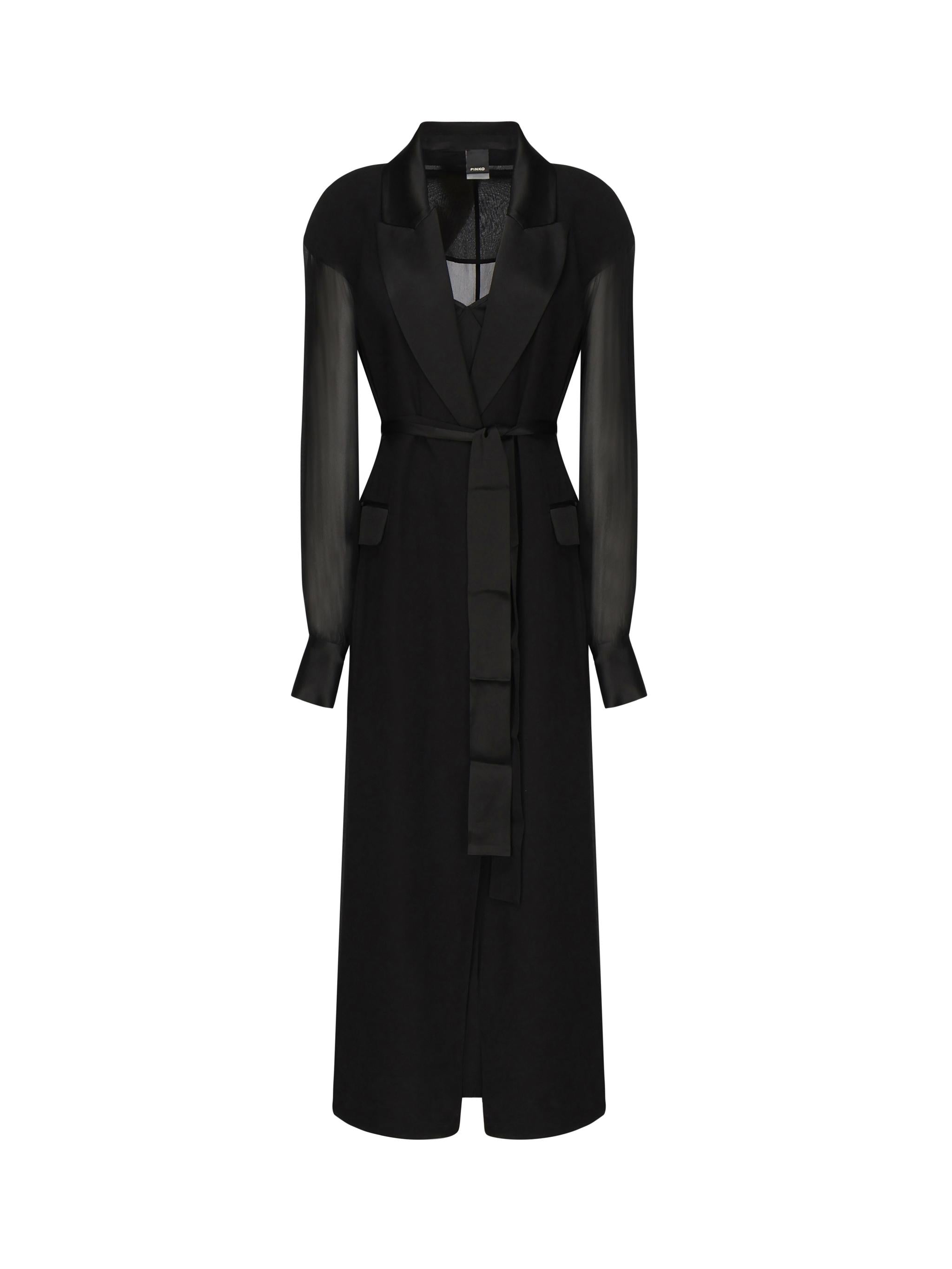 Abito robe manteau lungo 104685 A2COZ99 PINKO 