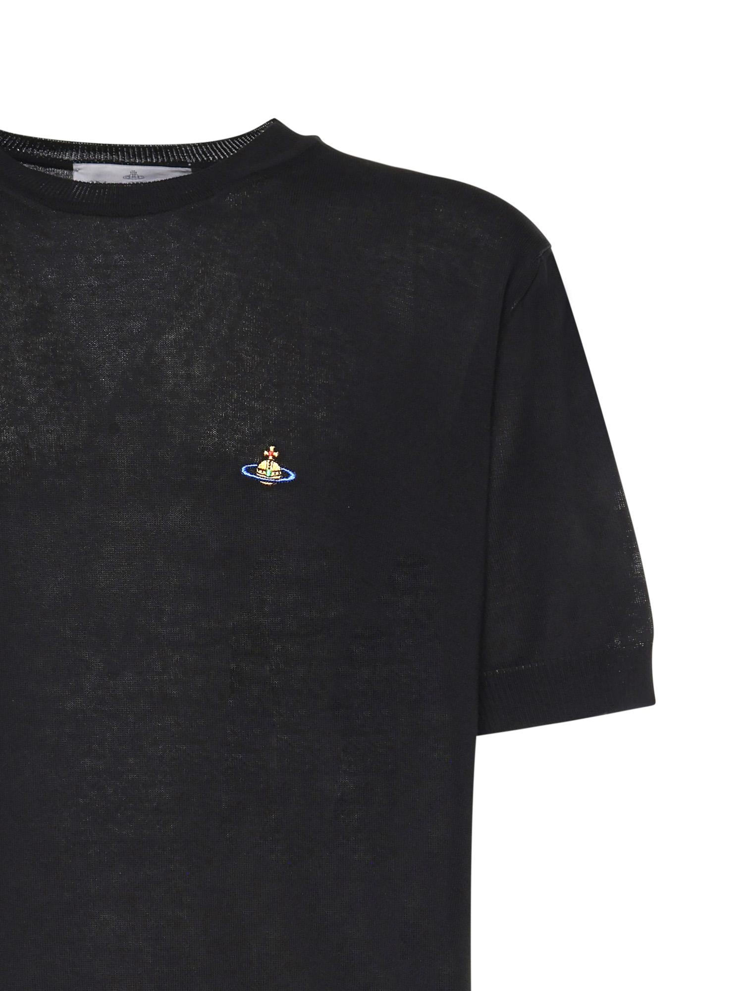 T-shirt Alex in cotone con logo 2701002G Y003FN401 VIVIENNE WESTWOOD 