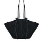 Borsa tote Mochi in pelle scamosciata LARGE MOCHI SUEDE BLACK YUZEFI 