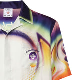 Camicia in seta con stampa MSS26SH003 01 CASABLANCA 