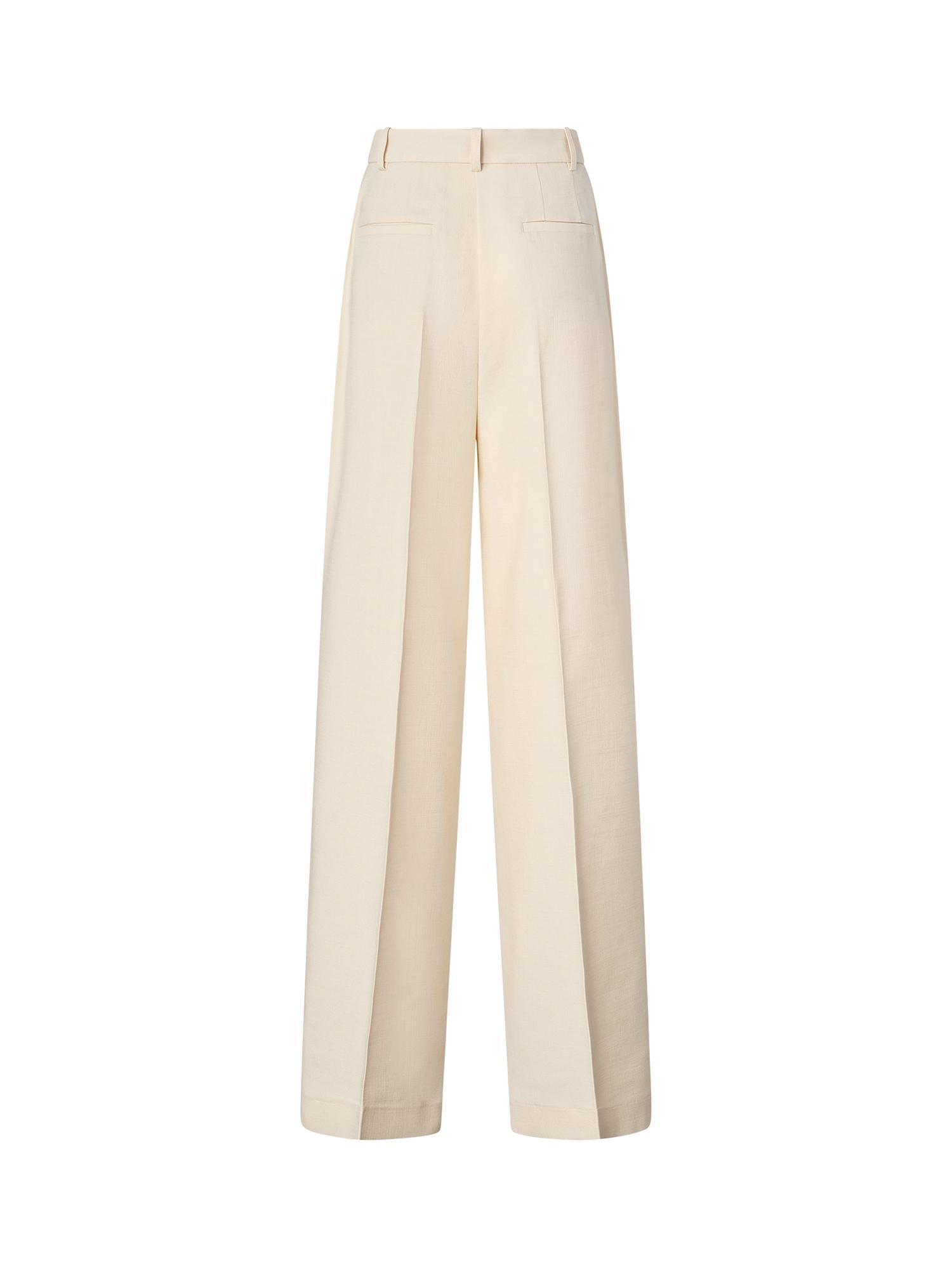 Pantaloni dritti con piega stirata 106918 A2W6C00 PINKO 