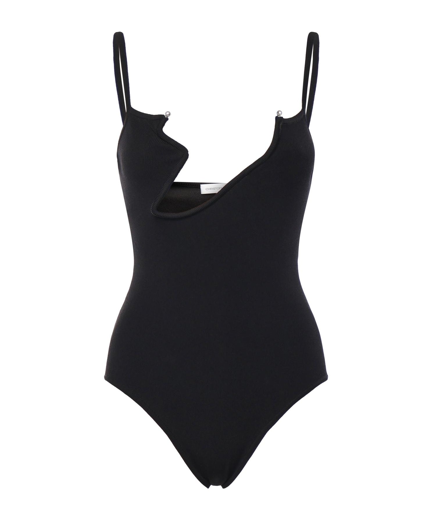 Body Odessa in maglia a coste 25041219 BLACK CHRISTOPHER ESBER 