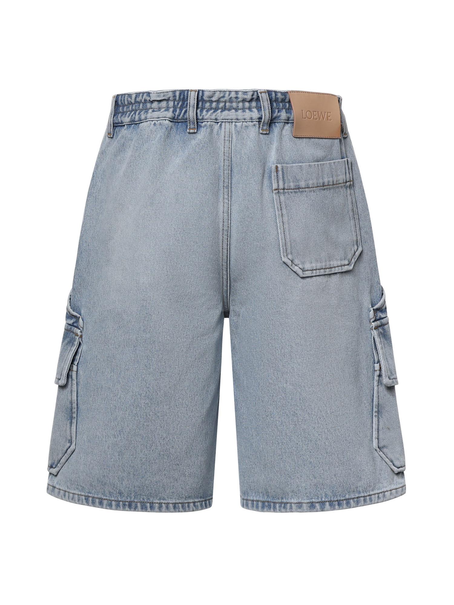 Bermuda cargo in denim H616Y1GX13 8438 LOEWE 