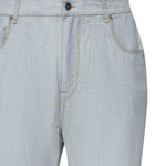Jeans in chambray con logo FLP285 AUWXF0LQ0 FENDI 