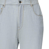 Jeans in chambray con logo FLP285 AUWXF0LQ0 FENDI 