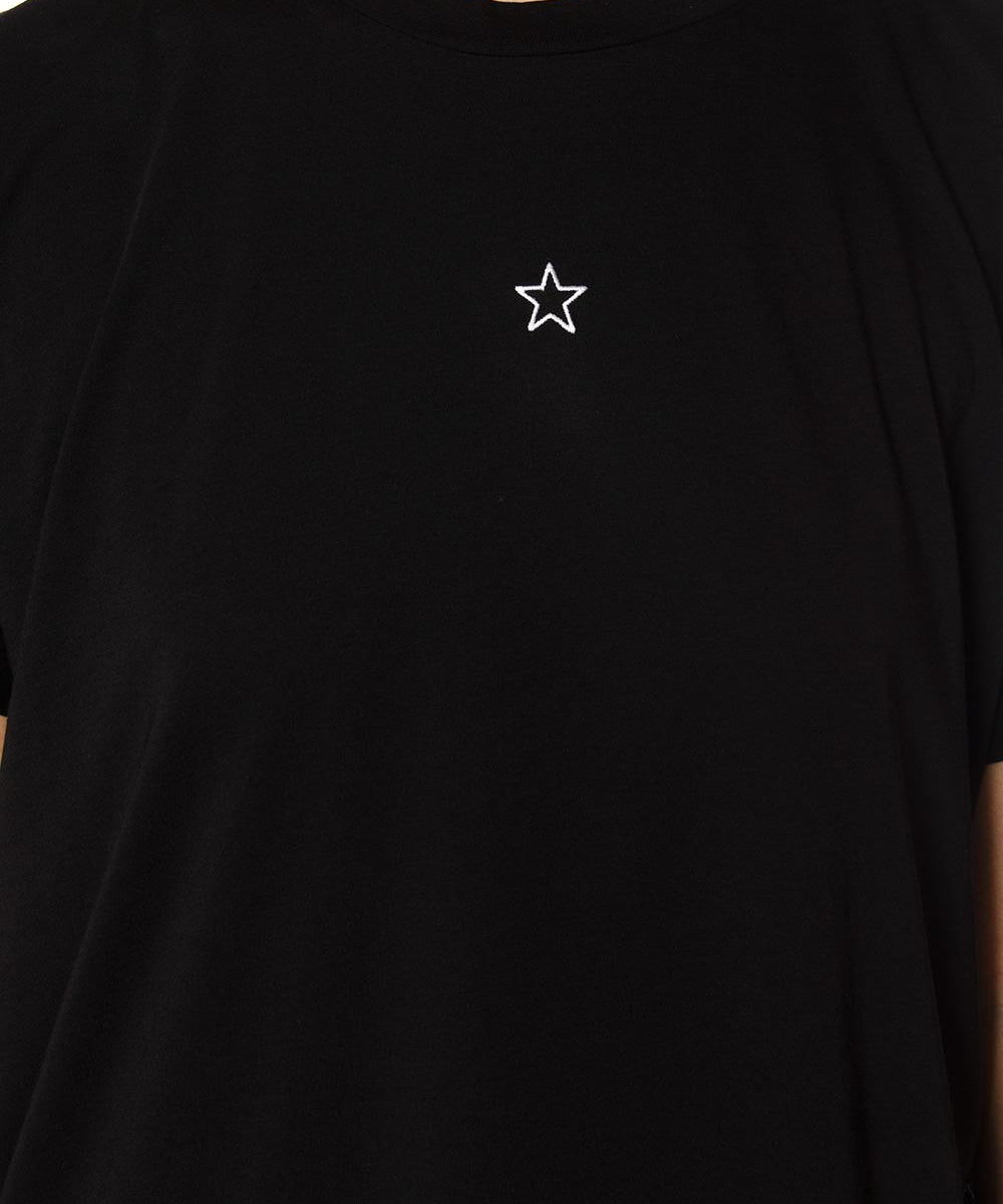 T-shirt in cotone con ricamo logo a contrasto 457142 SIW201000 STELLA McCARTNEY 