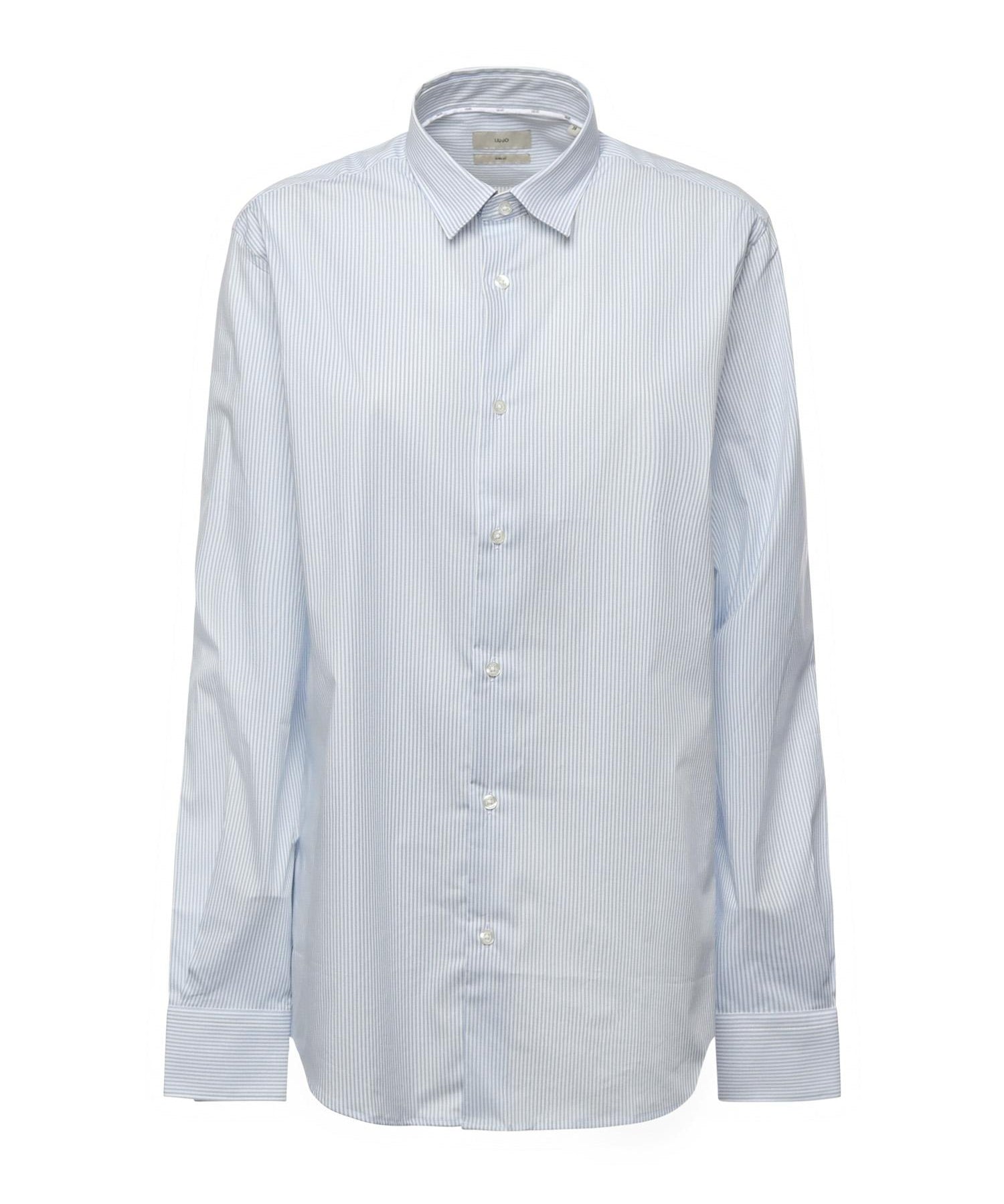 Camicia in cotone QF5097 T4354M9801 LIU JO 