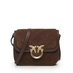 Borsa a spalla piccola Mini Love Bag Box in pelle scamosciata<BR/> 104297 A2JHL74V PINKO 