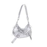 Borsa a spalla y2k001 in pelle FBBP70001MET -ARGENTO/NICKEL BIASIA 