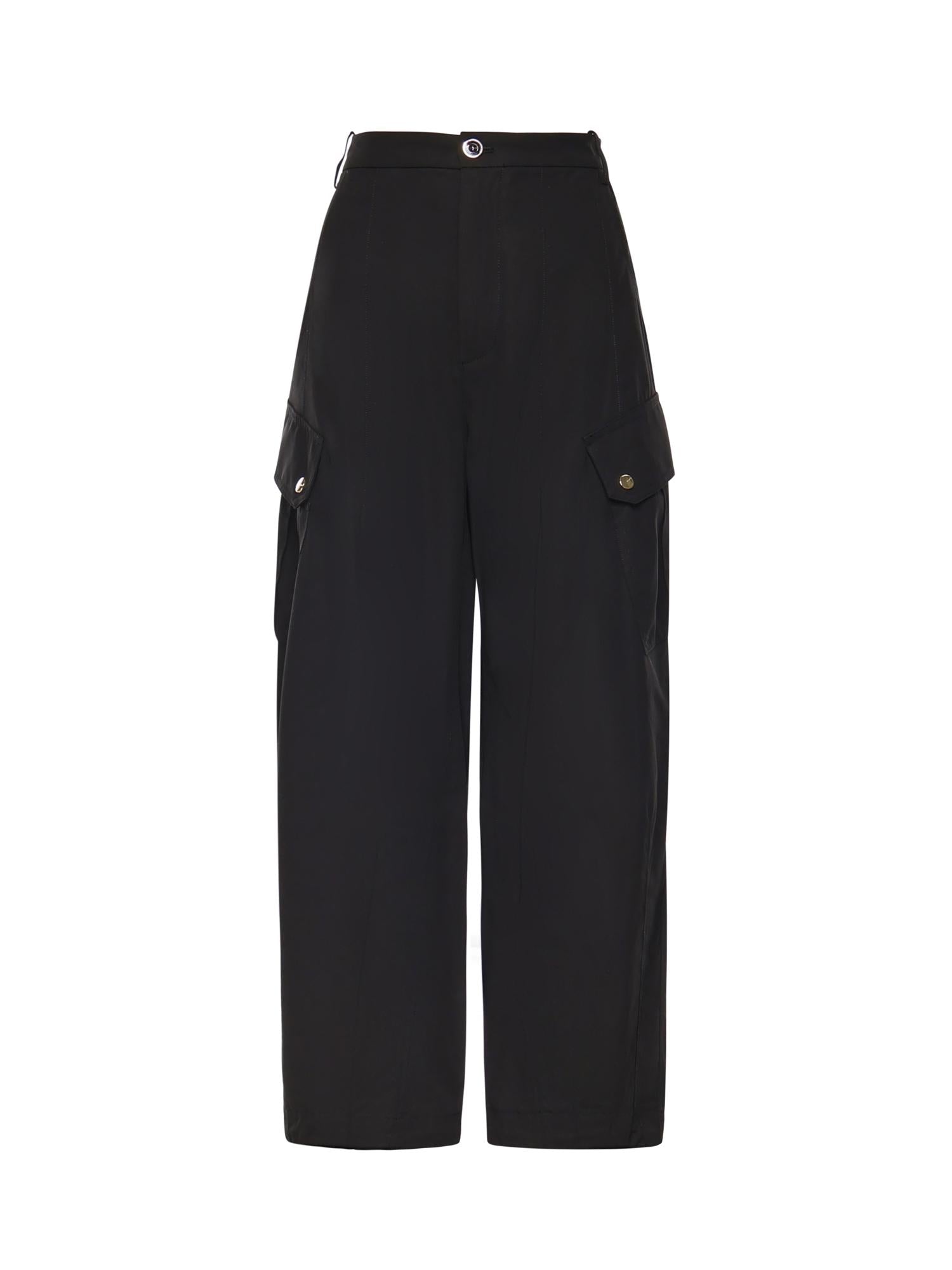 Pantaloni fluidi in cotone 106278 A2ERZ99 PINKO 