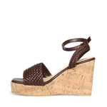 Sandali con zeppa e logo 73SC9YU01INT ZELDA WEDGEMORO V° 73 