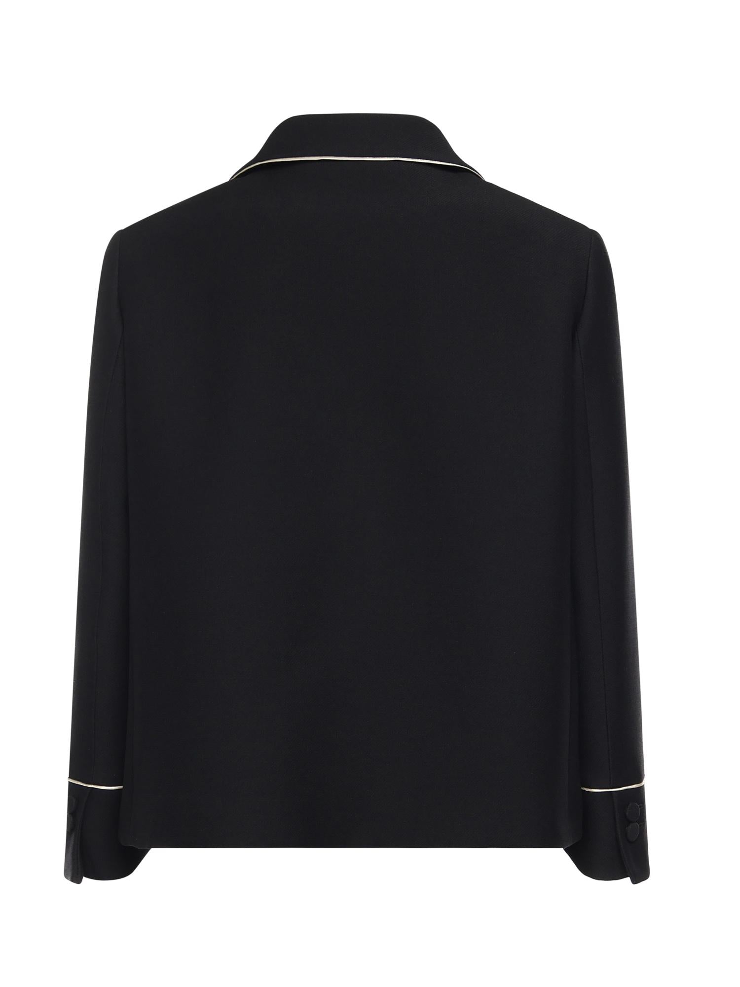 Giacca in lana e seta FJ7665 AC4GF0GME FENDI 