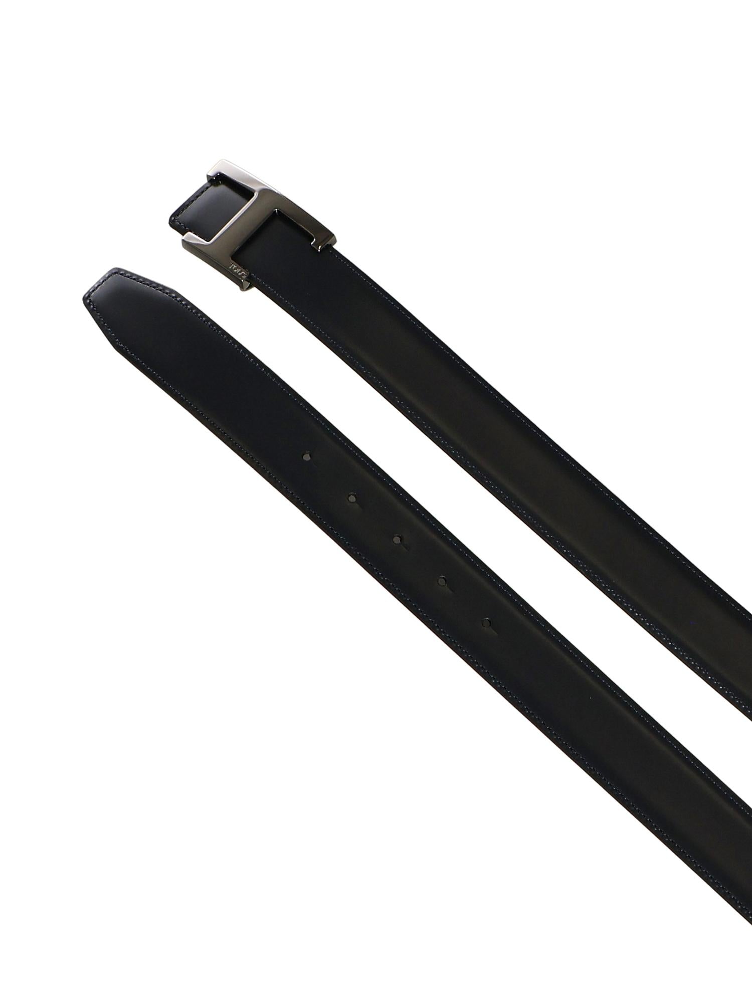 Cintura Reversibile T Timeless in pelle XCMCQR55100HDL 01L7 TOD'S 