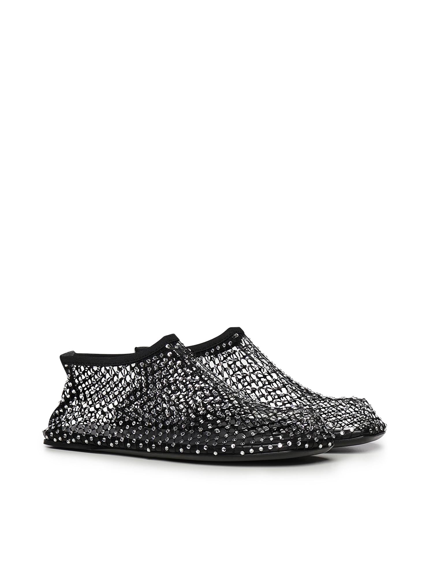 Ballerina Minette in mesh con cristalli 22049013 BLACK CHRISTOPHER ESBER 